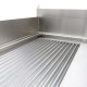 Inductie Grillplaat 700 - Glad en Gegroefd - 10000W - Dubbel - met Onderstel