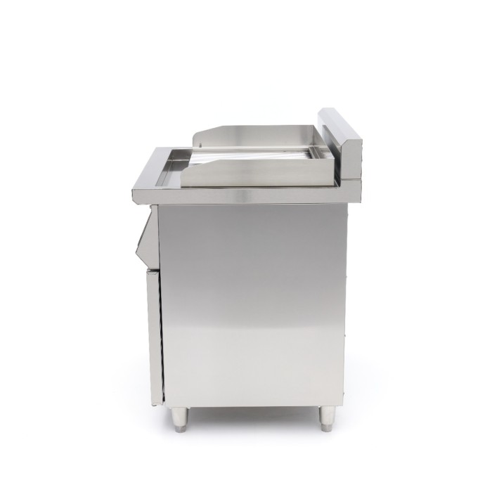 Inductie Grillplaat 700 - Glad en Gegroefd - 10000W - Dubbel - met Onderstel