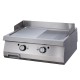 Premium Grillplaat - Half Gegroefd Chroom - Dubbel - 90 cm Diep - Elektrisch
