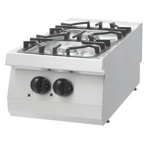 Heavy Duty Kookplaat - 2 Pitten - Enkel - 70 cm Diep - 13.5 kW - Gas