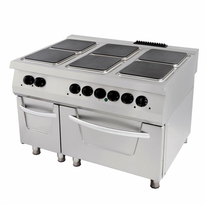Premium Fornuis - 6 Pitten - Driedubbel - 90 cm Diep - incl. Oven - Elektrisch