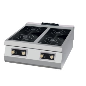 Premium Kookplaat - 4 Pitten - Inductie - Dubbel - 90 cm Diep - Elektrisch