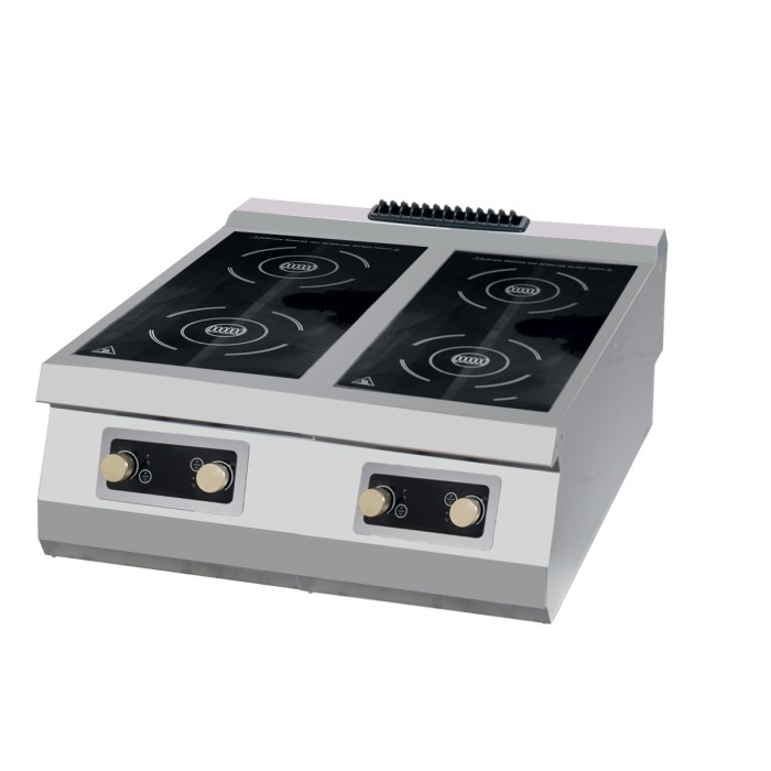 Premium Kookplaat - 4 Pitten - Inductie - Dubbel - 90 cm Diep - Elektrisch