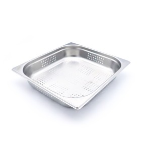 Gastronorm Bak - 2/3 GN - 6,5 cm Diep - RVS - Geperforeerd
