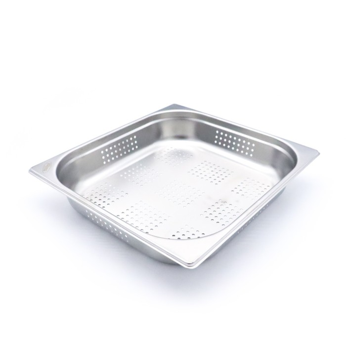 Gastronorm Bak - 2/3 GN - 6,5 cm Diep - RVS - Geperforeerd