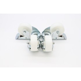 Wielen voor Werktafel Combisteamer - 2 met rem - 4.3 Inch / 11 cm