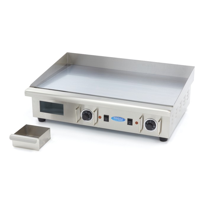 Grillplaat - Glad Chroom - 73 cm - incl. Opvangbak - 400V