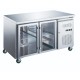 Koelwerkbank - 136 cm - 2 Glazen Deuren