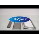 Werktafel rvs - 100 x 70 cm - Verstelbare Hoogte - met Spatrand