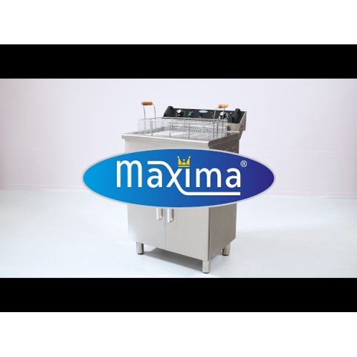 Frituurpan - 35 L - 1 Mand - met Tapkraan - 400V