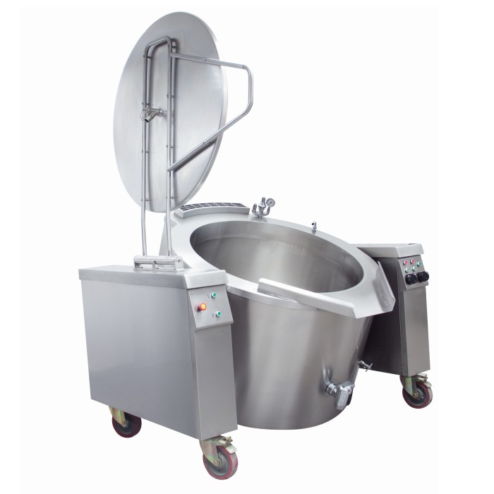 Kantelbare Kookketel - 160 L - Indirect - Elektrisch - 400V