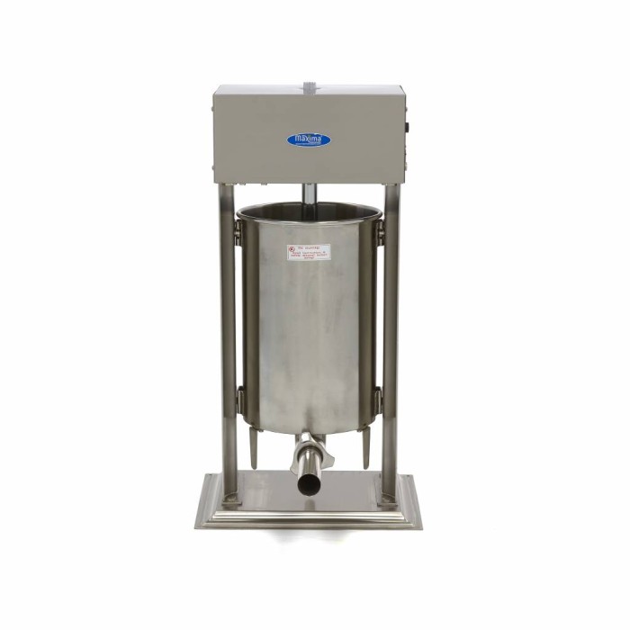Worstenvuller - 20 L - Automatisch - Verticaal - incl. 4 Vulbuizen
