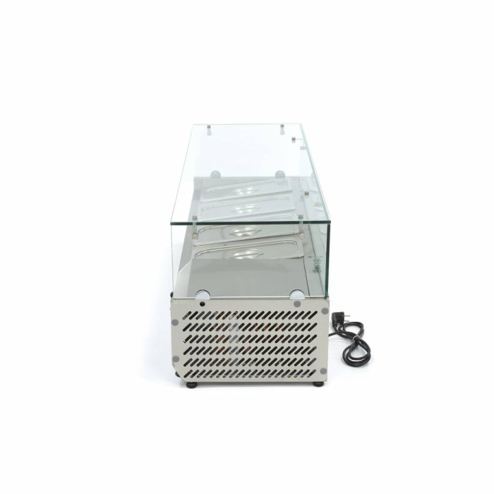 Opzetkoelvitrine - 120 cm - 4 x 1/3 GN Bakken