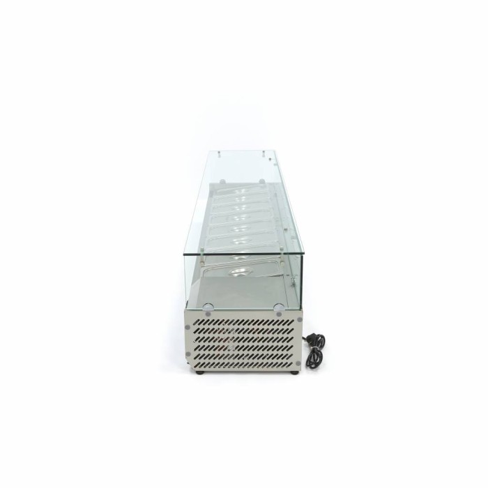 Opzetkoelvitrine - 180 cm - 8 x 1/3 GN Bakken