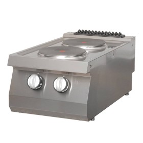 Heavy Duty Kookplaat - 2 Pitten - Enkel - 70 cm Diep - Elektrisch