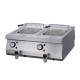 Heavy Duty Friteuse - 2 x 12 L - Dubbel - 70 cm Diep - met Tapkraan - Elektrisch