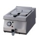 Heavy Duty Friteuse - 1 x 12 L - Enkel - 70 cm Diep - met Tapkraan - Elektrisch