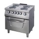 Heavy Duty Fornuis - 4 Pitten - Dubbel - 70 cm Diep - met Oven - Elektrisch