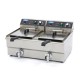 Frituurpan - 2x 16 L - 2 Manden - met Tapkraan