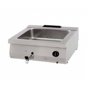 Heavy Duty Bain Marie - Dubbel - 70 cm Diep - Gas