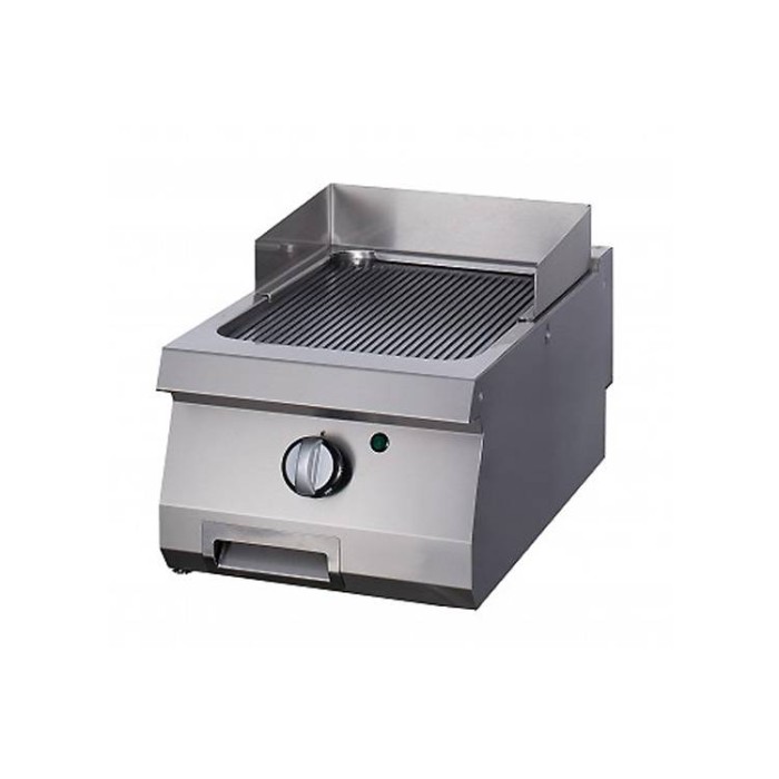 Heavy Duty Grillplaat - Gegroefd Chroom - Enkel - 70 cm Diep - Gas
