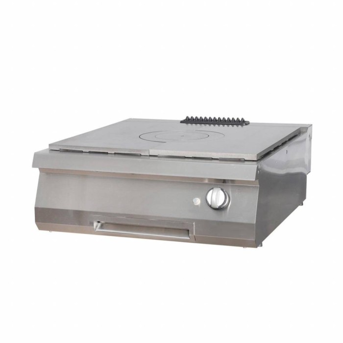 Heavy Duty Doorkookplaat - 1 Pit - Dubbel - 70 cm Diep - Gas