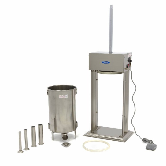 Worstenvuller - 20 L - Automatisch - Verticaal - incl. 4 Vulbuizen