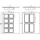 Saladette - 67 L - Tafelmodel - 8 x 1/6 GN