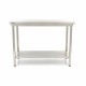 Werktafel rvs - 80 x 70 cm - Verstelbare Hoogte