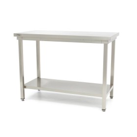 Werktafel rvs - 60 x 60 cm - Verstelbare Hoogte - met Onderschap