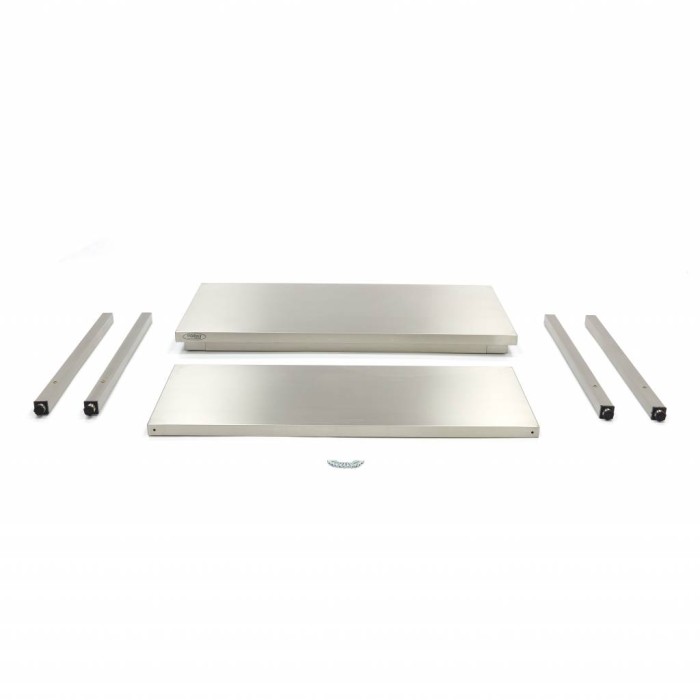 Werktafel rvs - 80 x 70 cm - Verstelbare Hoogte