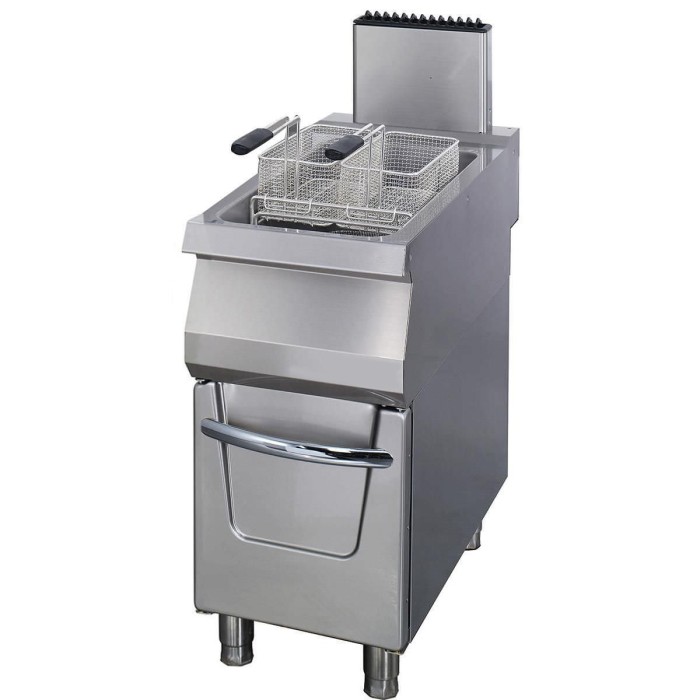 Premium Friteuse - 1 x 22 L - Enkel - 90 cm Diep - met Tapkraan - Gas