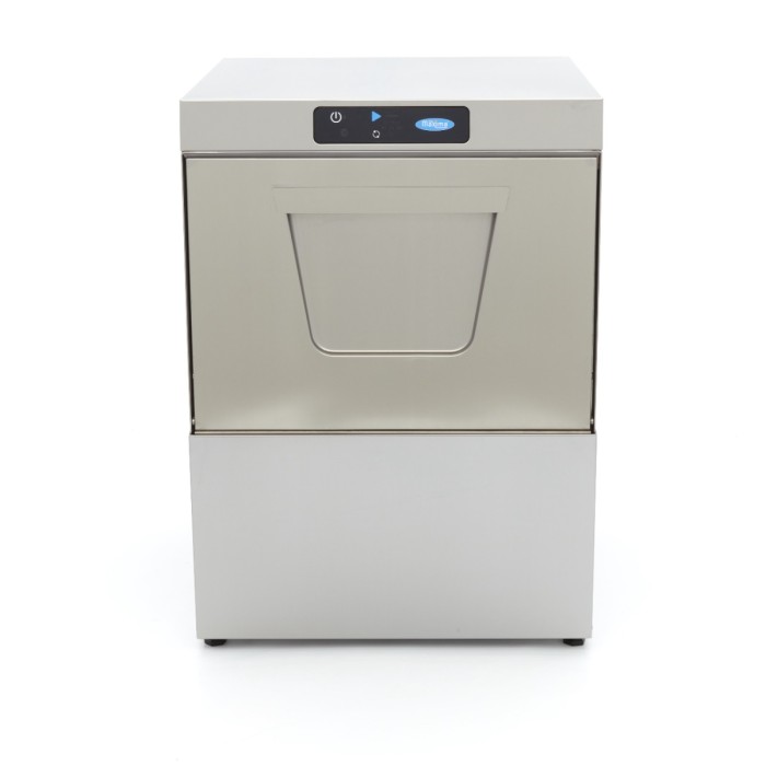 Horeca Vaatwasser - 50 x 50 cm - met Afvoer-, Glansspoel- en Zeeppomp - Digitaal Display - 400V