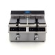 Frituurpan - 2x 8 L - 2 Manden - met Tapkraan - Inductie