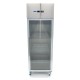 Koelkast - 600 L - 3 Verstelbare Roosters (2/1 GN) - Rvs - met Glazen Deur