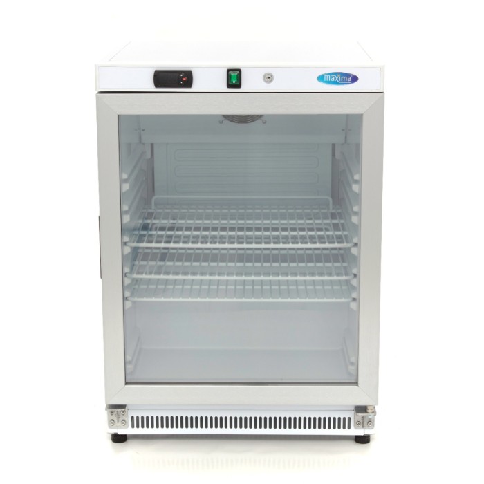 Koelkast - 200 L - Wit - met Glazen Deur
