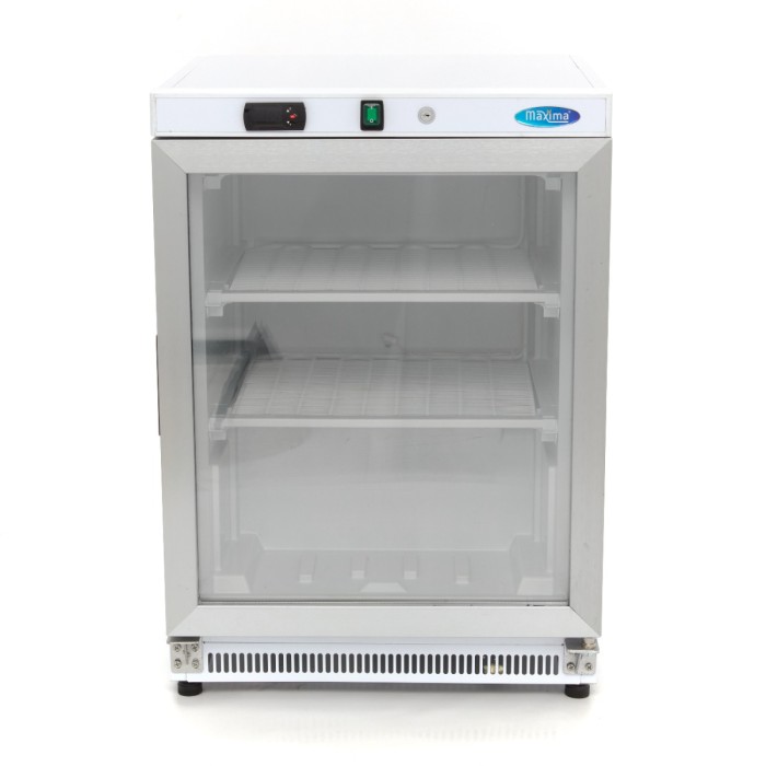 Vrieskast - 200 L - Wit - met Glazen Deur