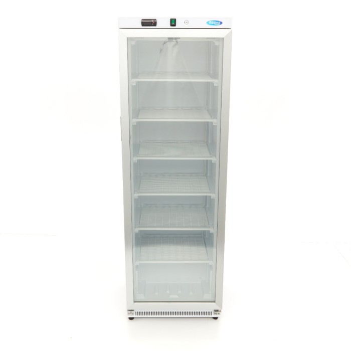 Vrieskast - 400 L - Wit - met Glazen Deur