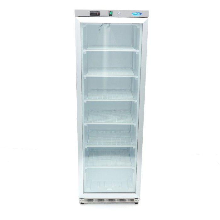 Vrieskast - 400 L - Rvs - met Glazen Deur