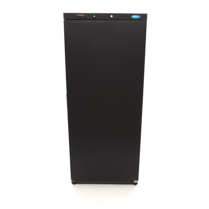 Vrieskast - 600 L - 6 Vaste Roosters - Zwart