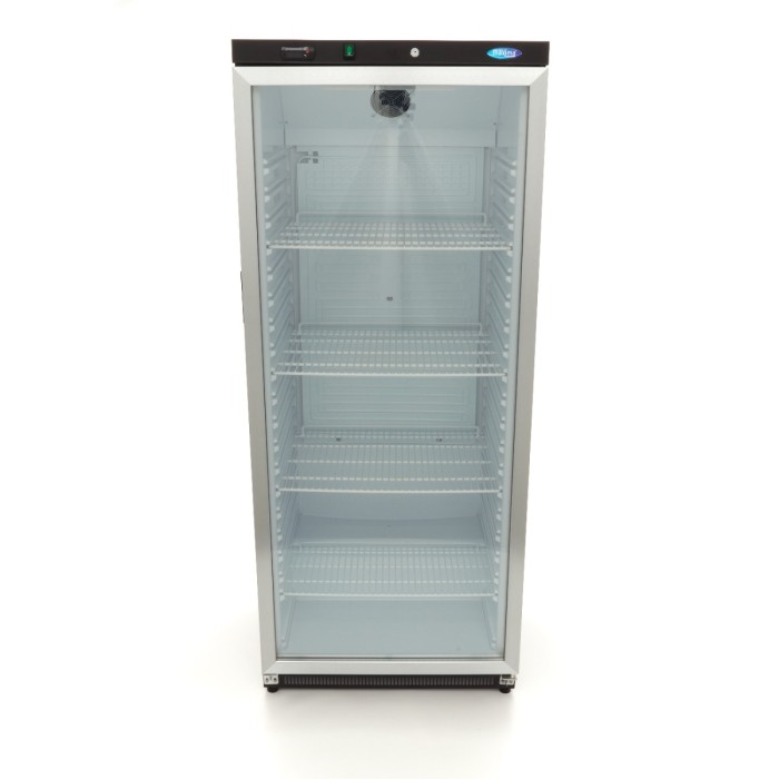 Koelkast - 600 L - Zwart - met Glazen Deur