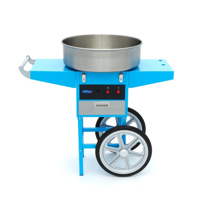 Suikerspinmachine – Ø 52 cm – Blauw – met Onderstel