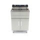 Frituurpan - 35 L - 1 Mand - met Tapkraan - 400V