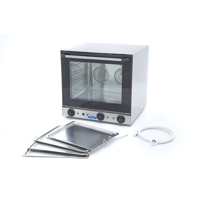 Heteluchtoven - Grillen en Stomen - 4 Bakplaten - Ingebouwde Timer