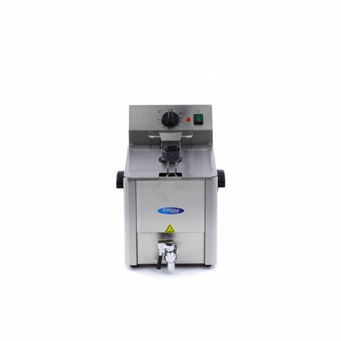 Frituurpan - 8 L - 1 Mand - met Tapkraan