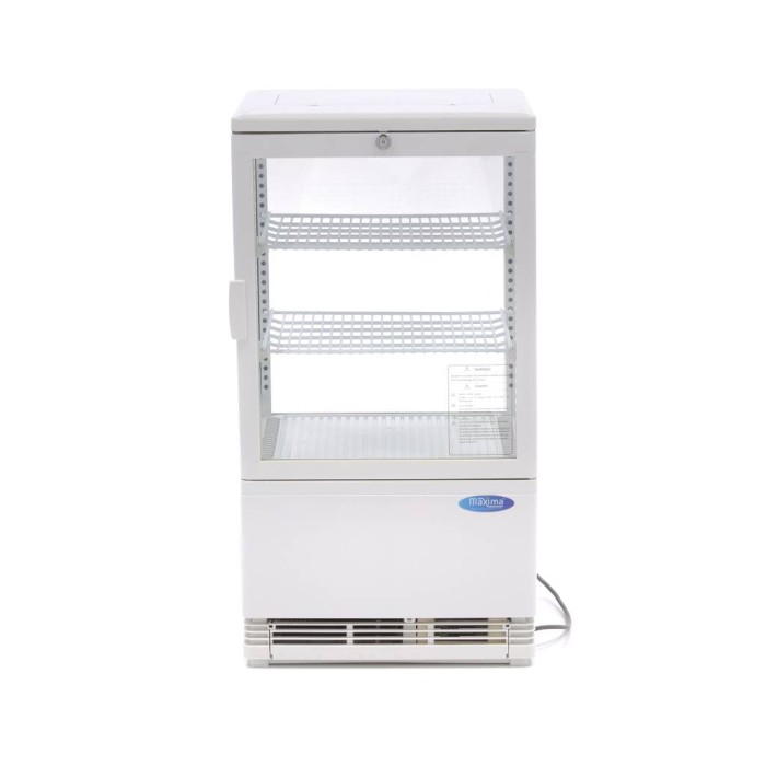 Mini Koelvitrine - 58 L - 43 cm - Wit