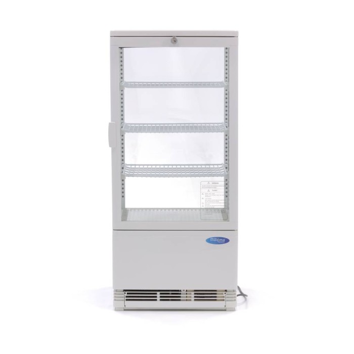 Mini Koelvitrine - 78 L - 43 cm - Wit