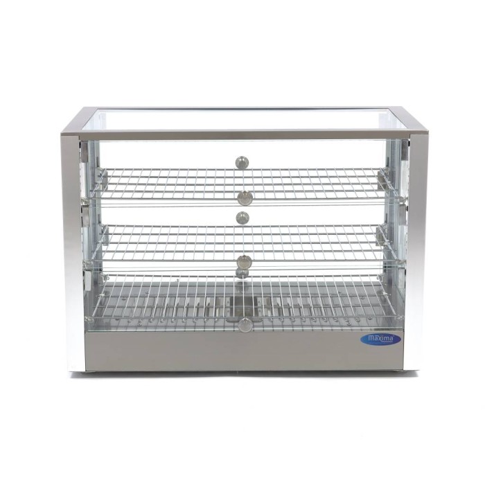 Warmhoudvitrine - 115 L - 70 cm - 3 Niveaus