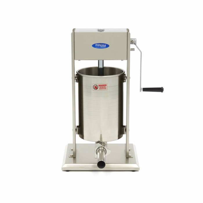 Worstenvuller - 12 L - Verticaal - incl. 4 Vulbuizen