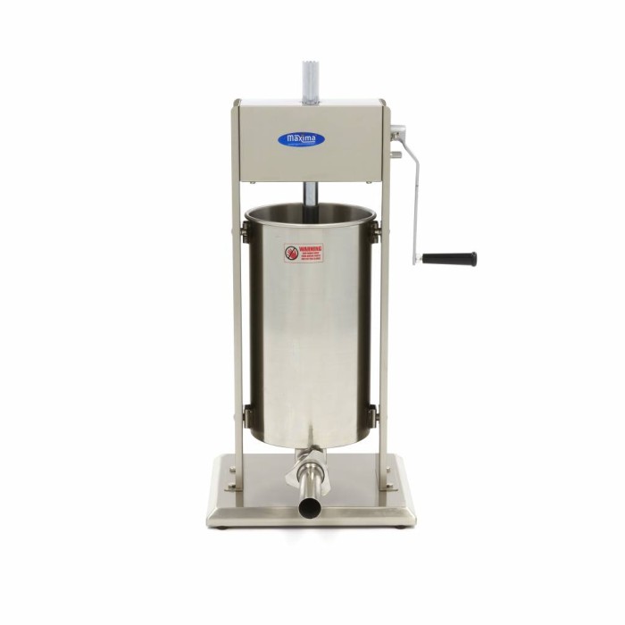 Worstenvuller - 15 L - Verticaal - incl. 4 Vulbuizen